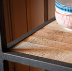 The frame consists of steel and divides the entire surface into several parts with different sizes