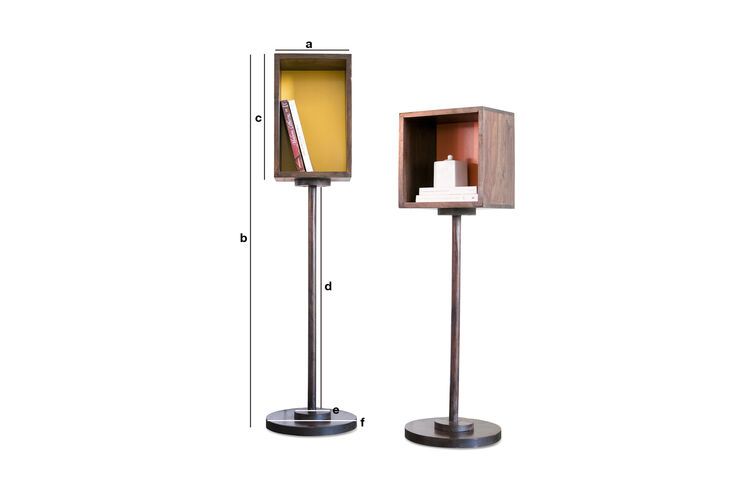 Product Dimensions Yumi yellow shelf