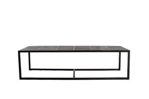 Zwart verbrande houten salontafel Kobe